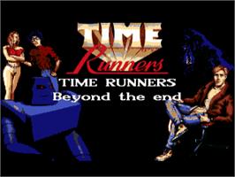 Title screen of Time Runners 28 - Beyond The End on the Commodore Amiga.