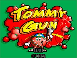 Title screen of Tommy Gun on the Commodore Amiga.