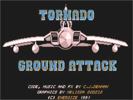 Title screen of Tornado Ground Attack on the Commodore Amiga.