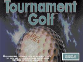 Title screen of Tournament Golf on the Commodore Amiga.