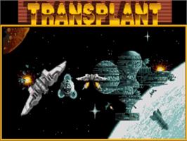 Title screen of Transplant on the Commodore Amiga.