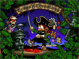 Title screen of Traps 'n' Treasures on the Commodore Amiga.