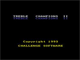Title screen of Treble Champions 2 on the Commodore Amiga.