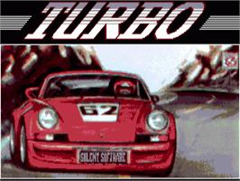 Title screen of Turbo on the Commodore Amiga.