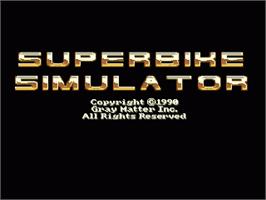 Title screen of Ultimate Ride, The on the Commodore Amiga.