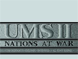 Title screen of Ums 2 - Nations At War on the Commodore Amiga.