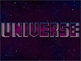 Title screen of Universe on the Commodore Amiga.