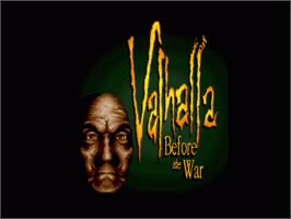 Title screen of Valhalla: Before the War on the Commodore Amiga.