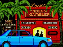 Title screen of Vegas Gambler on the Commodore Amiga.