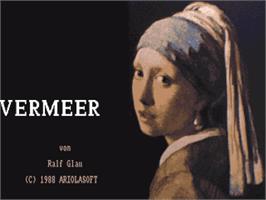 Title screen of Vermeer on the Commodore Amiga.