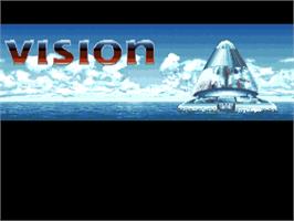Title screen of Vision - The 5 Dimension Utopia on the Commodore Amiga.