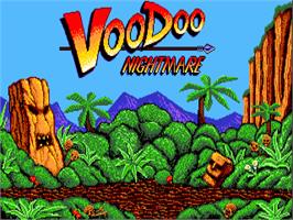 Title screen of Voodoo Nightmare on the Commodore Amiga.