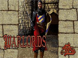 Title screen of Warlords on the Commodore Amiga.