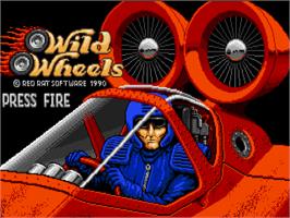 Title screen of Wild Wheels on the Commodore Amiga.