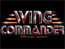 Title screen of Wing Commander on the Commodore Amiga.