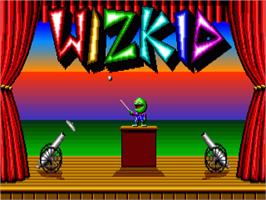 Title screen of Wizkid on the Commodore Amiga.