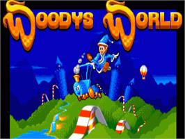Title screen of Woody's World on the Commodore Amiga.