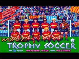 Title screen of World Cup Soccer - Italia '90 on the Commodore Amiga.