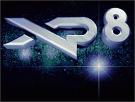 Title screen of XP8 on the Commodore Amiga.