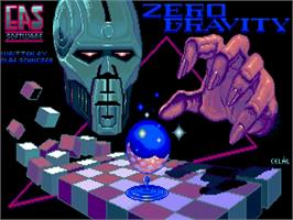 Title screen of Zero Gravity on the Commodore Amiga.