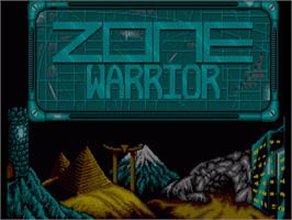 Title screen of Zone Warrior on the Commodore Amiga.