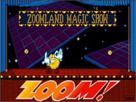 Title screen of Zoom! on the Commodore Amiga.