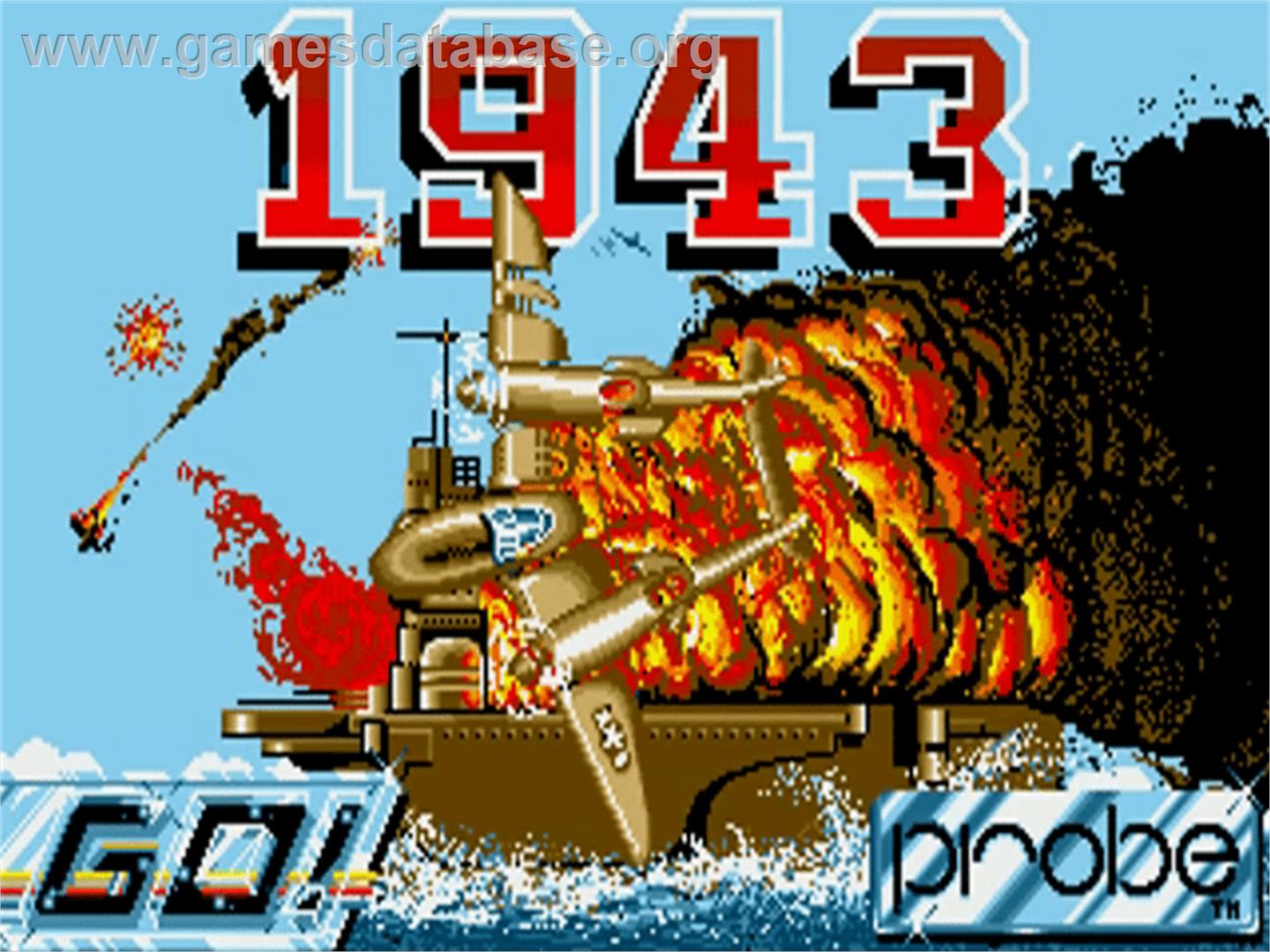 1943: The Battle of Midway - Commodore Amiga - Artwork - Title Screen