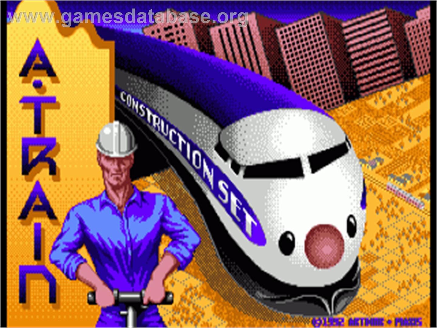 A-Train Construction Set - Commodore Amiga - Artwork - Title Screen