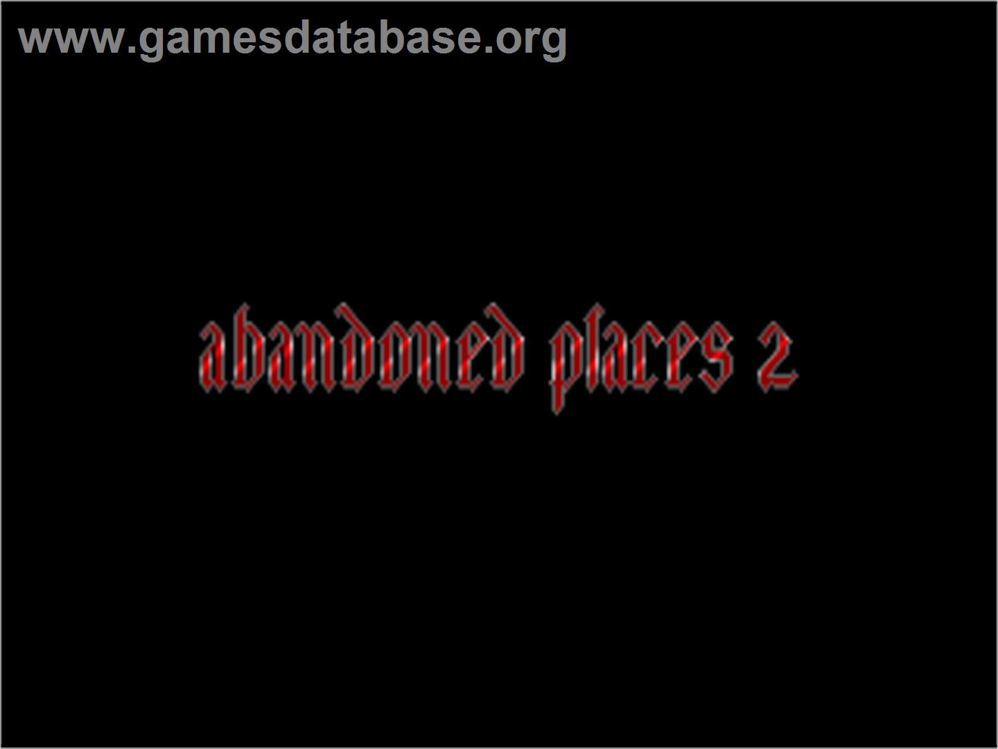 Abandoned Places 2 - Commodore Amiga - Artwork - Title Screen
