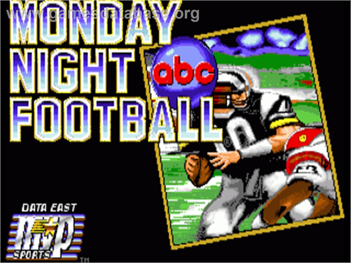 Abc Monday Night Football - Commodore Amiga - Artwork - Title Screen