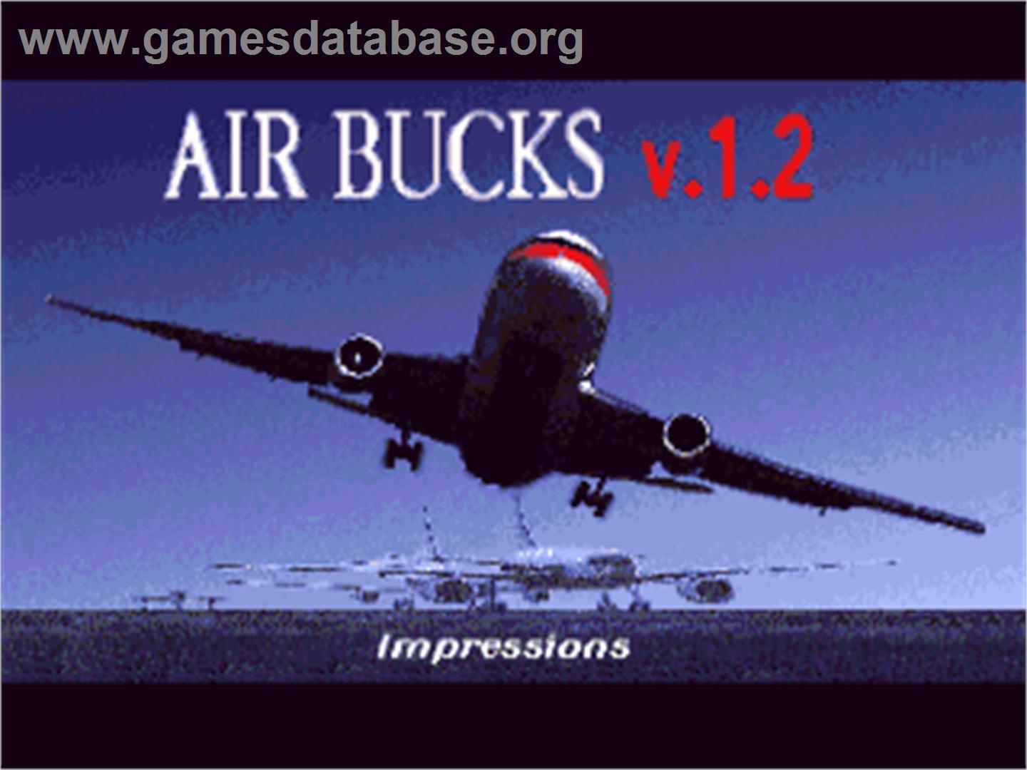 Air Bucks - Commodore Amiga - Artwork - Title Screen