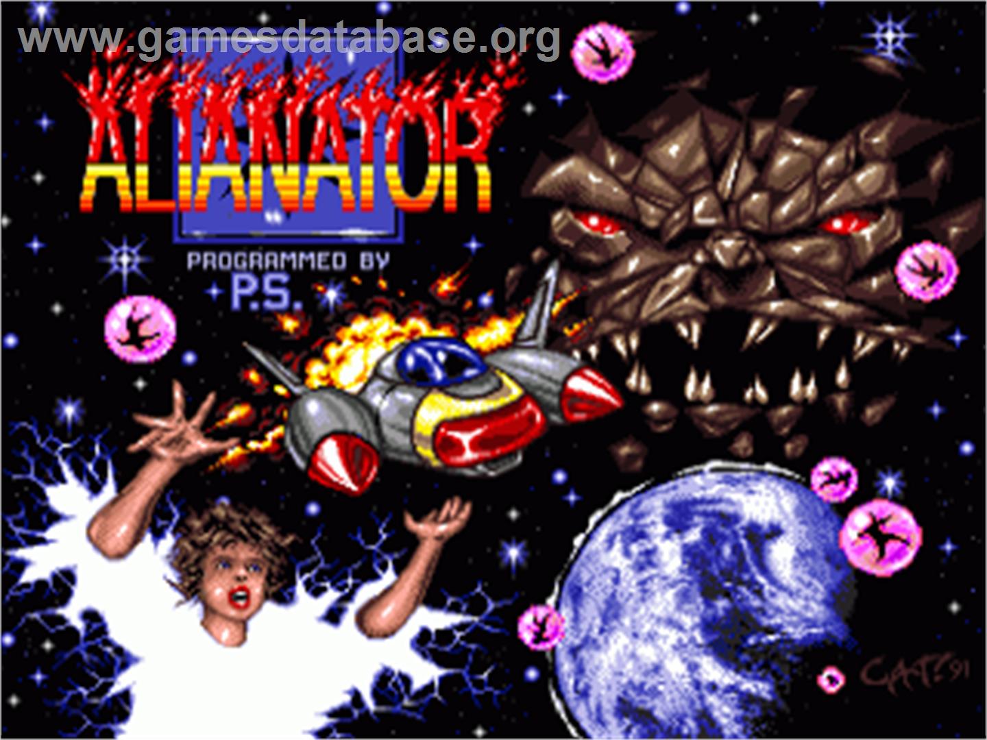 Alianator - Commodore Amiga - Artwork - Title Screen
