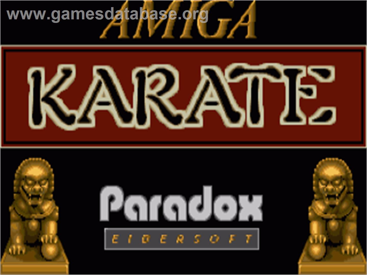Amiga Karate - Commodore Amiga - Artwork - Title Screen