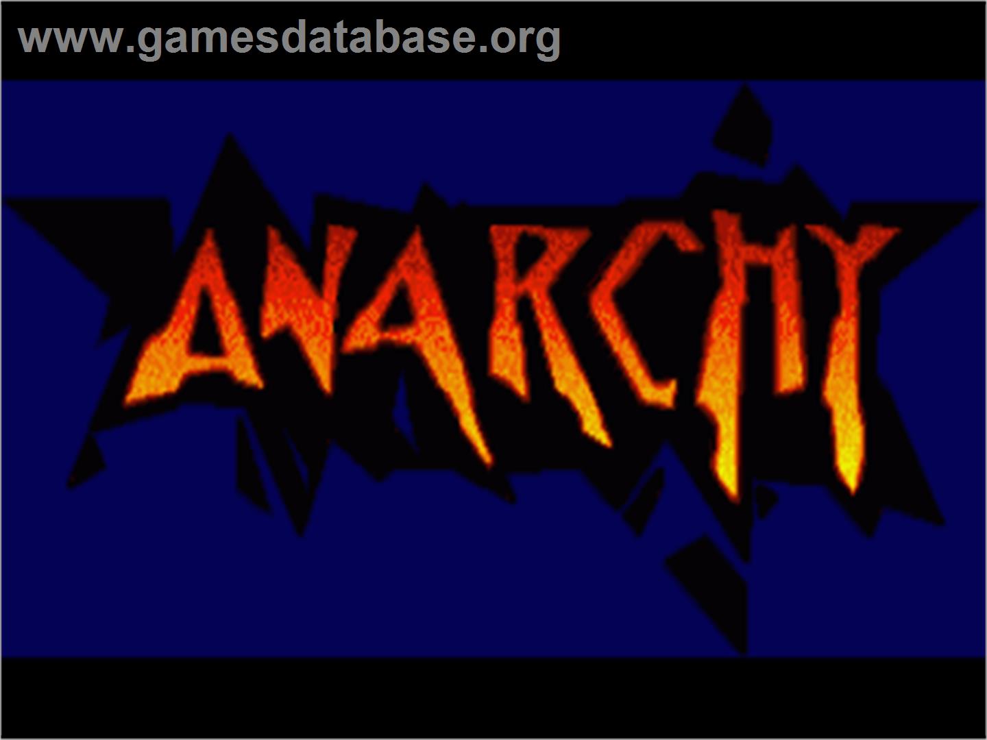 Anarchy - Commodore Amiga - Artwork - Title Screen