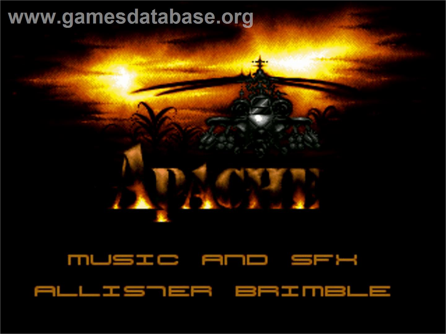 Apache - Commodore Amiga - Artwork - Title Screen
