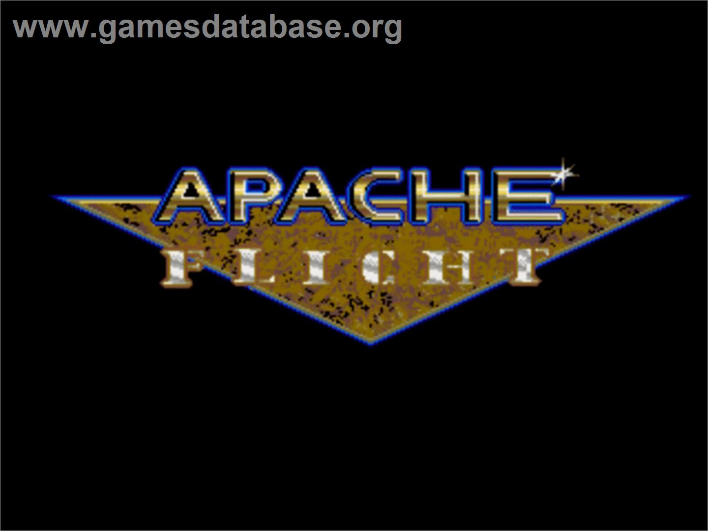 Apache Flight - Commodore Amiga - Artwork - Title Screen