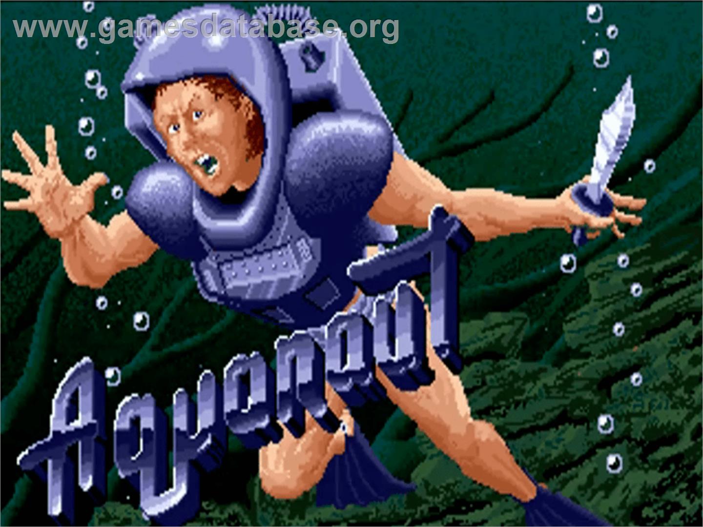 Aquanaut - Commodore Amiga - Artwork - Title Screen