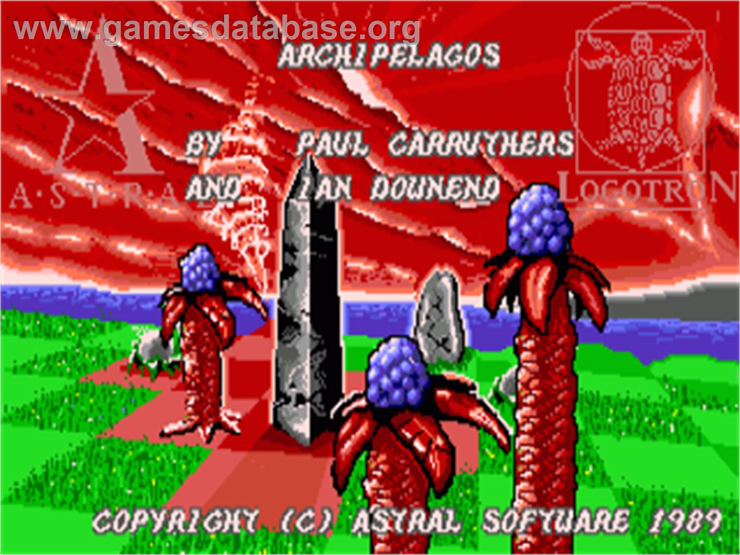 Archipelagos - Commodore Amiga - Artwork - Title Screen