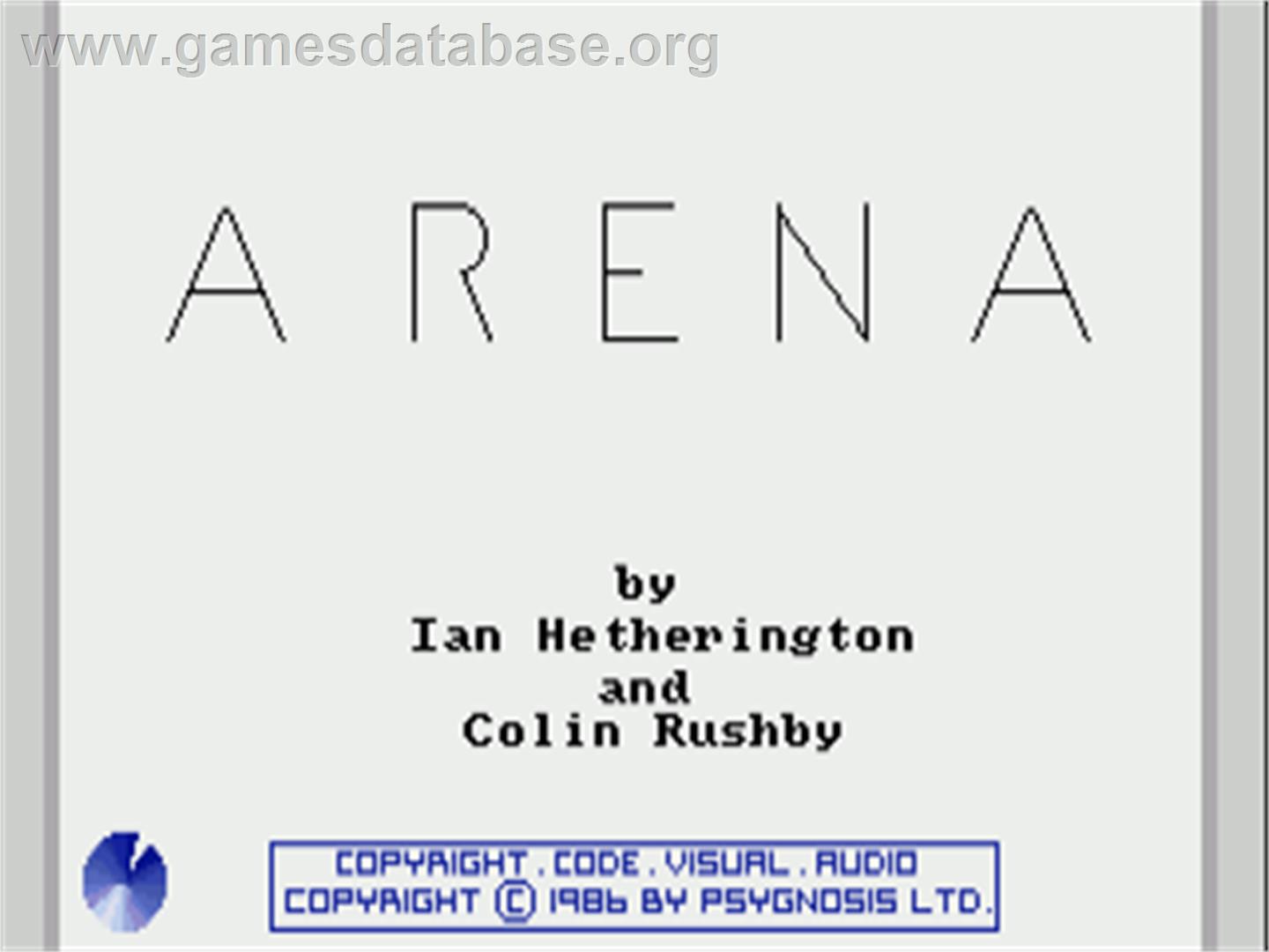 Arena - Commodore Amiga - Artwork - Title Screen