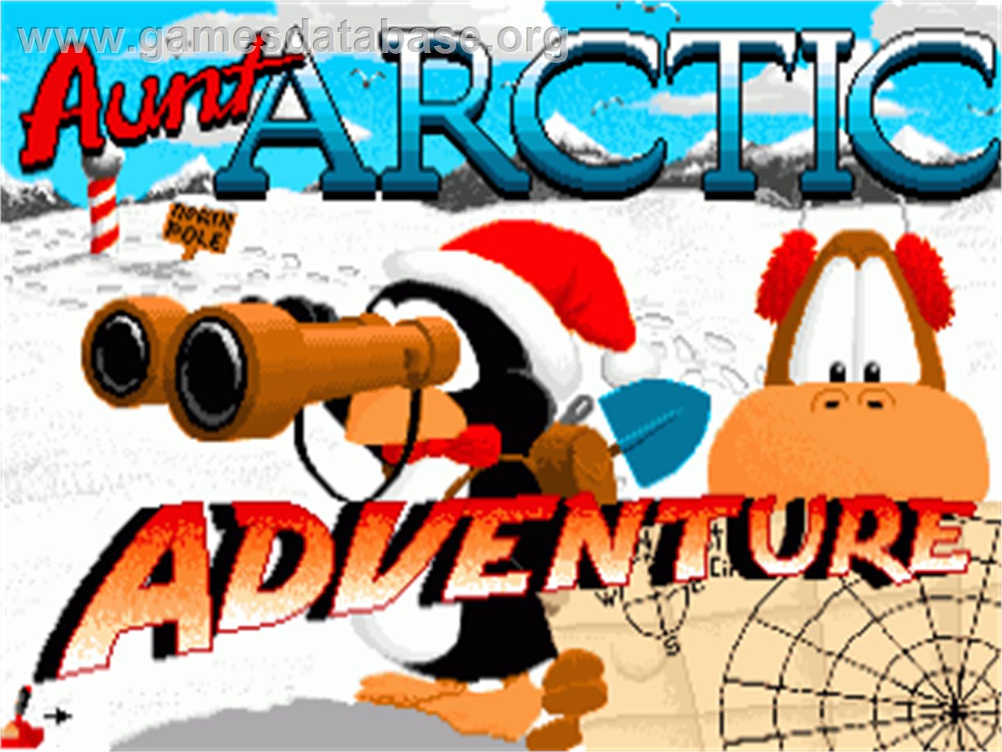 Aunt Arctic Adventure - Commodore Amiga - Artwork - Title Screen