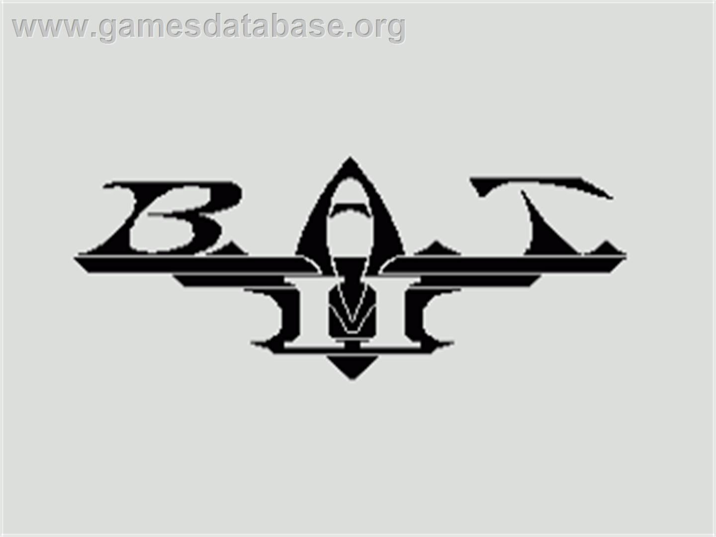 B.A.T. 2 - Commodore Amiga - Artwork - Title Screen