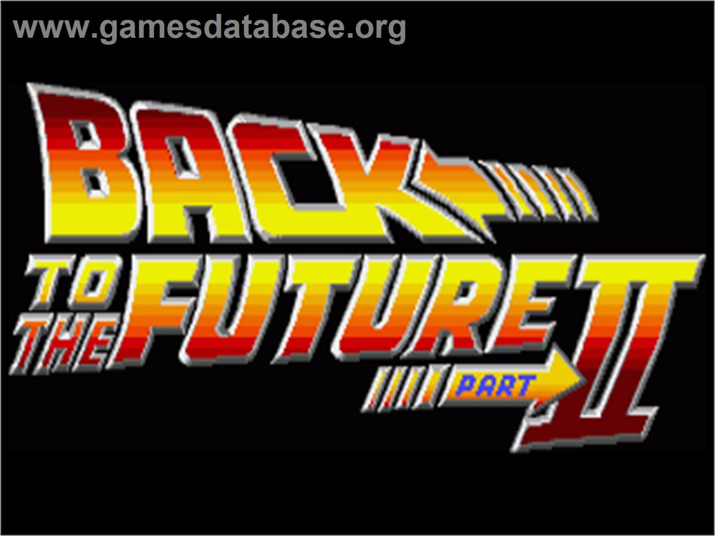 Back To The Future Part 2 - Commodore Amiga - Artwork - Title Screen