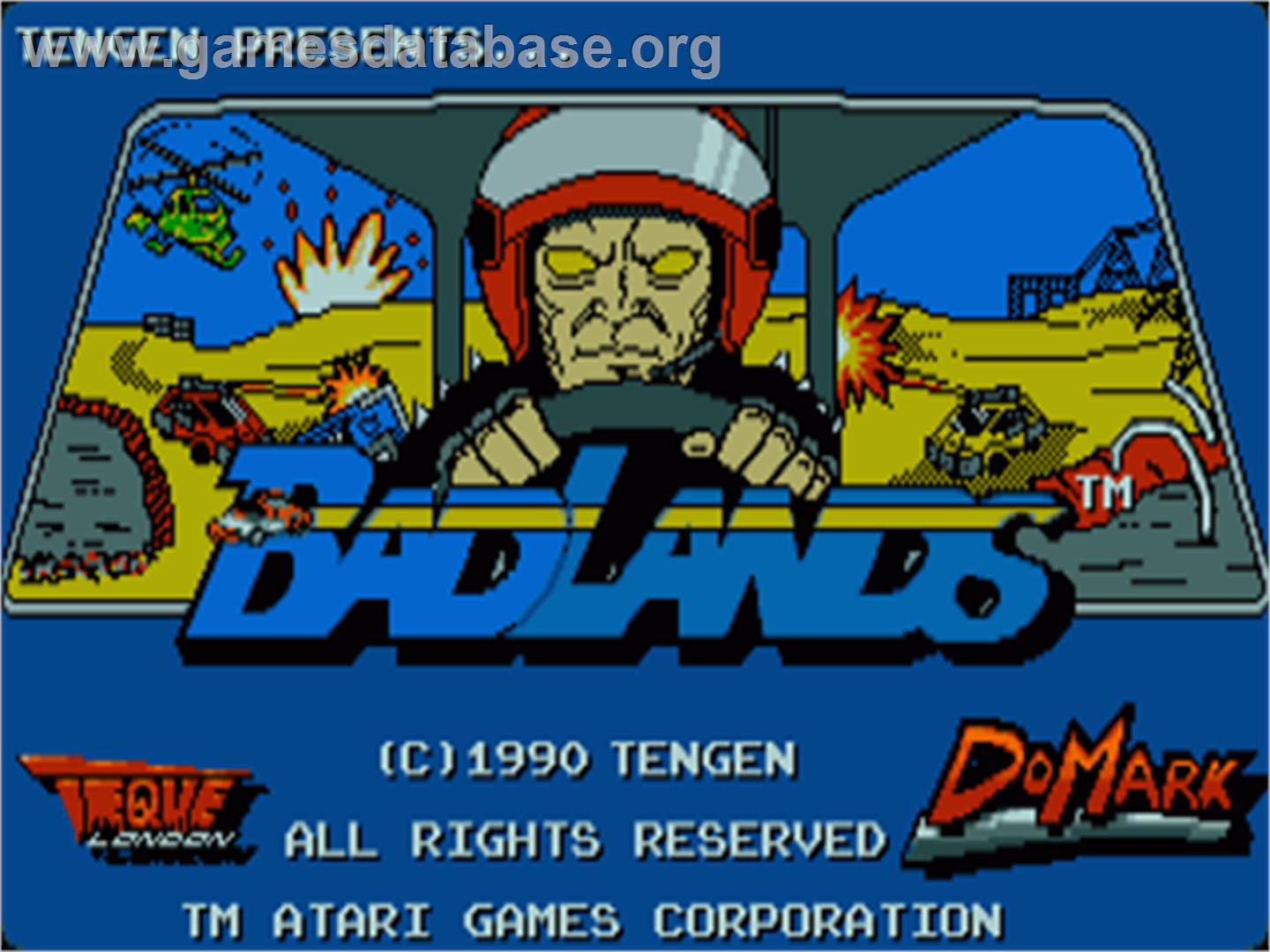 Bad Lands - Commodore Amiga - Artwork - Title Screen