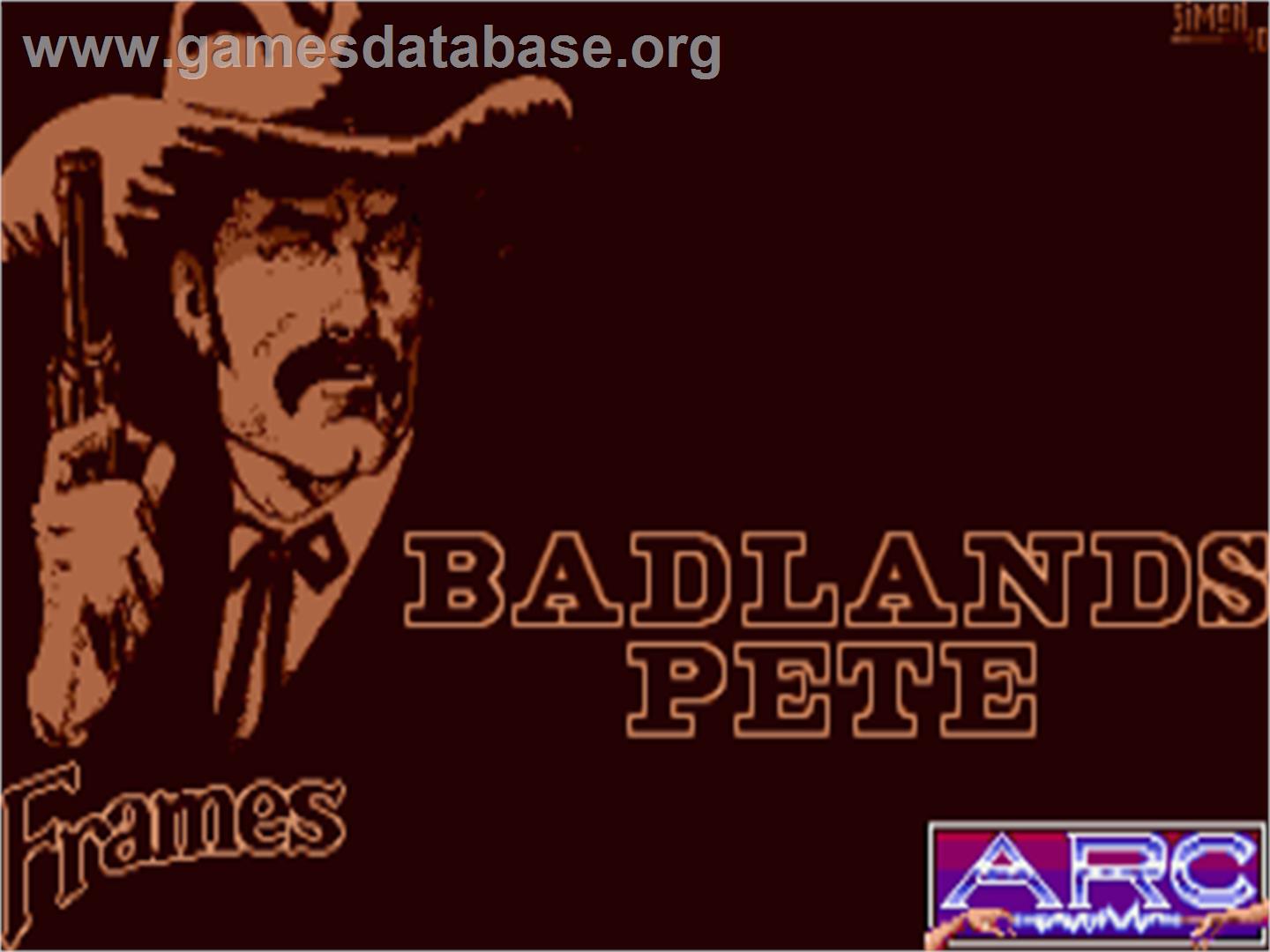 Badlands Pete - Commodore Amiga - Artwork - Title Screen