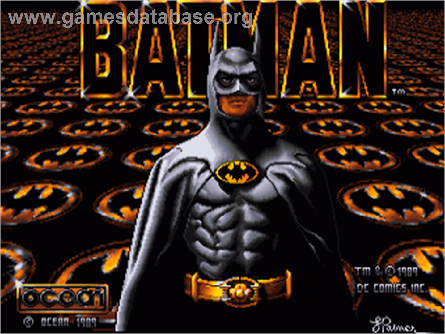Batman: The Caped Crusader - Commodore Amiga - Artwork - Title Screen