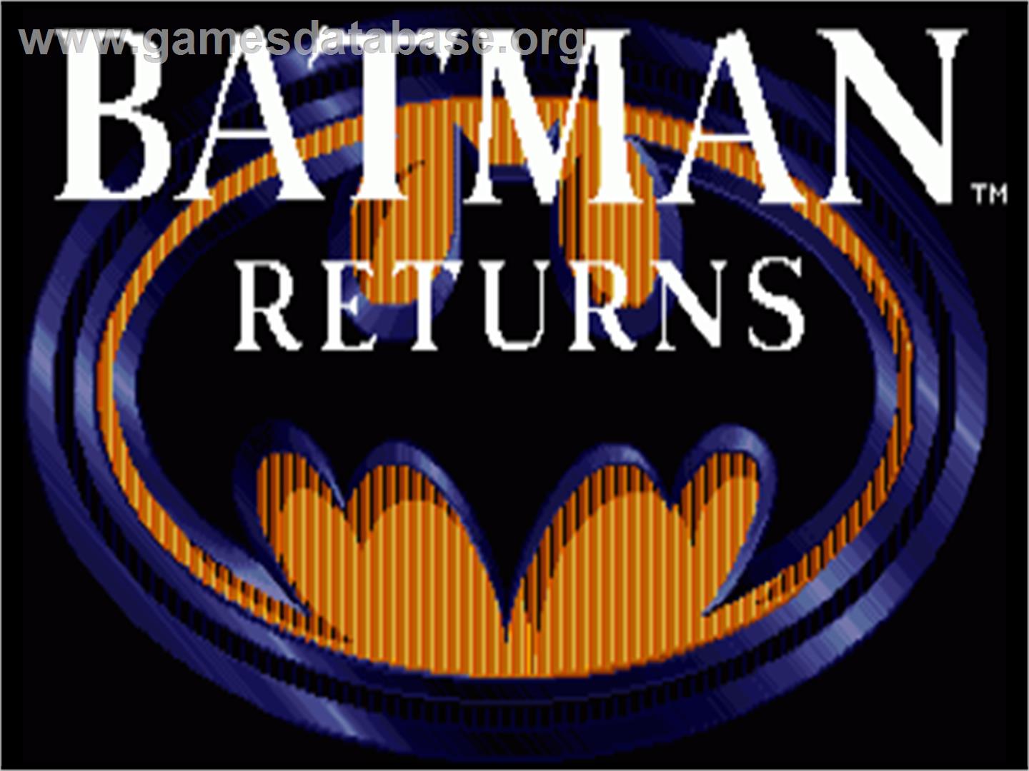 Batman Returns - Commodore Amiga - Artwork - Title Screen