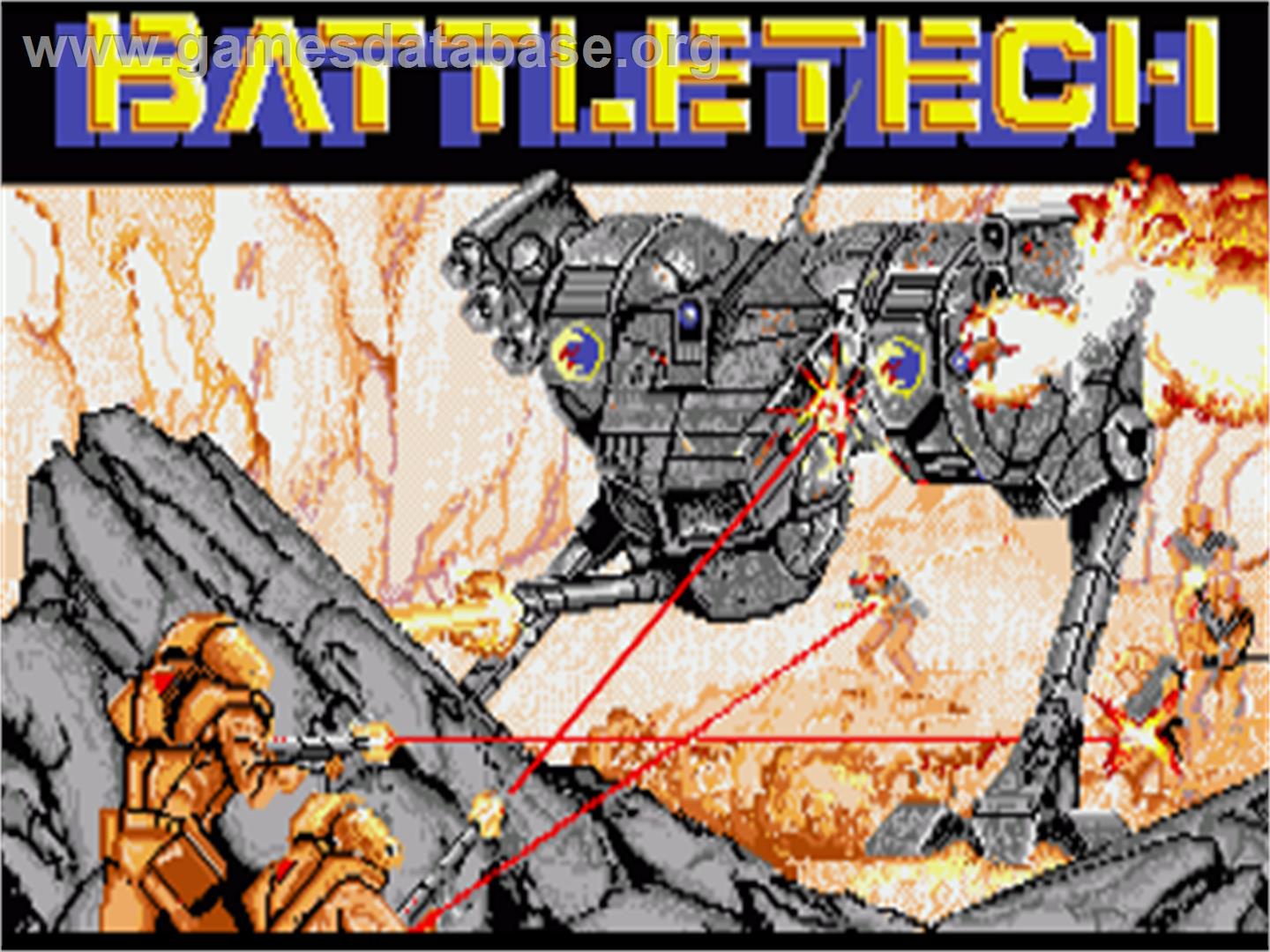 Battletech: The Crescent Hawk's Inception - Commodore Amiga - Artwork - Title Screen