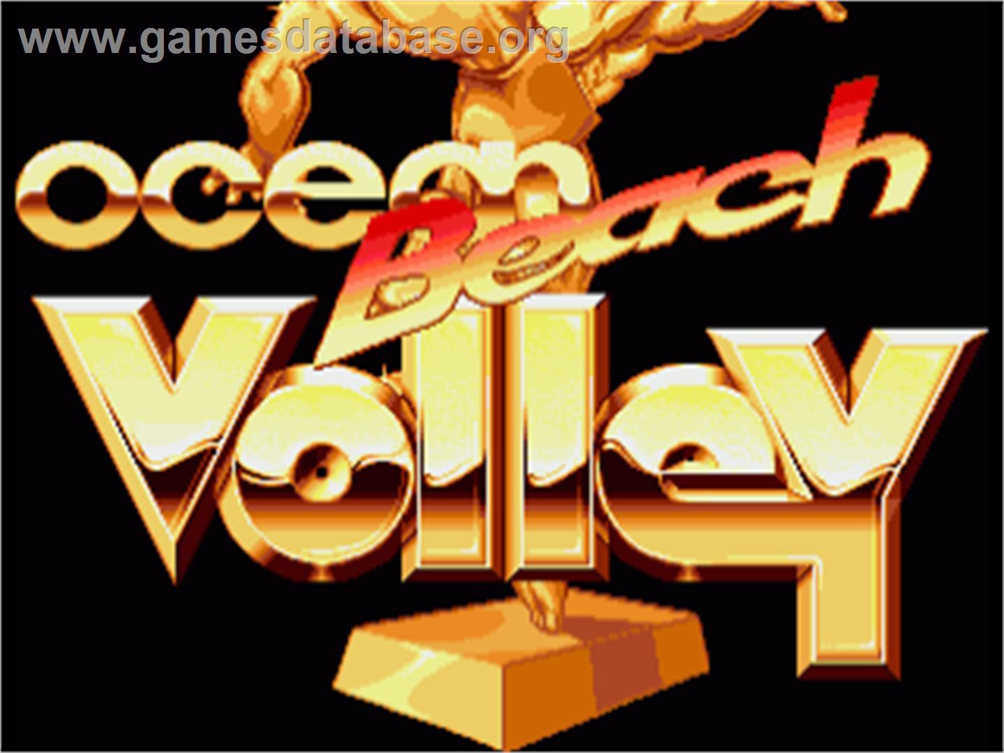 Beach Volley - Commodore Amiga - Artwork - Title Screen