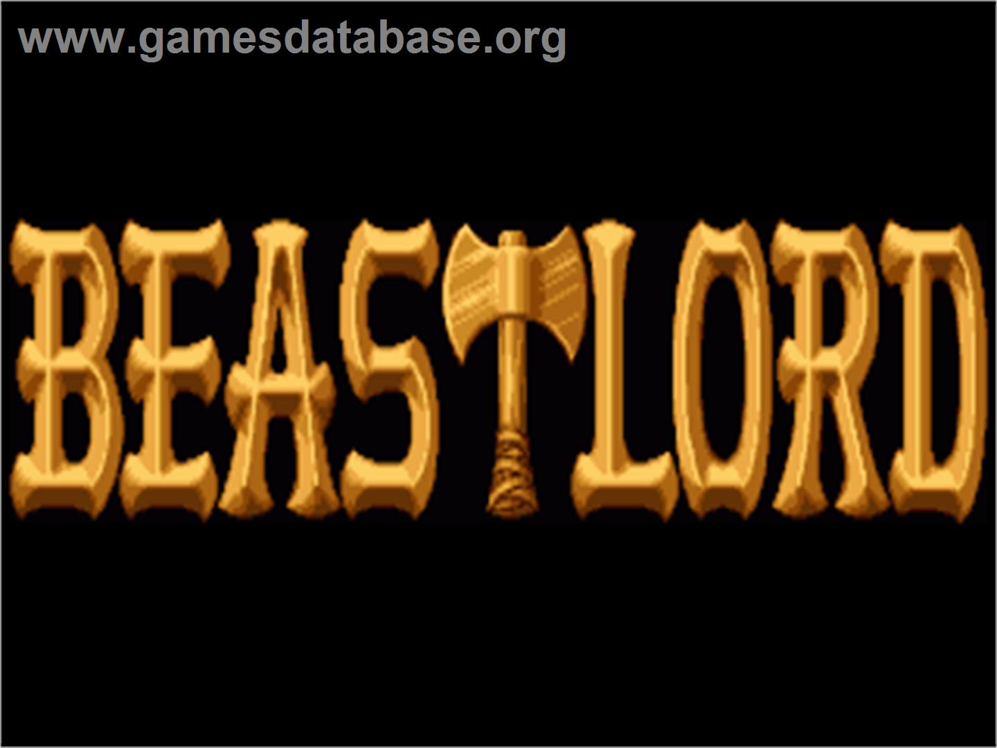 Beastlord - Commodore Amiga - Artwork - Title Screen