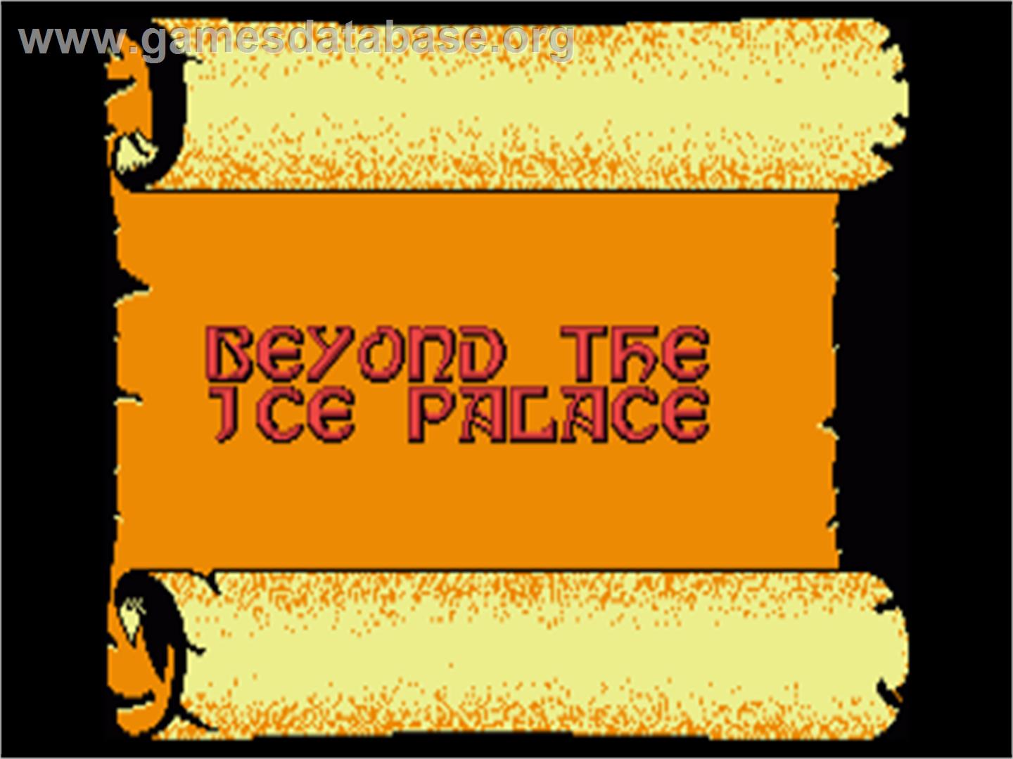 Beyond the Ice Palace - Commodore Amiga - Artwork - Title Screen